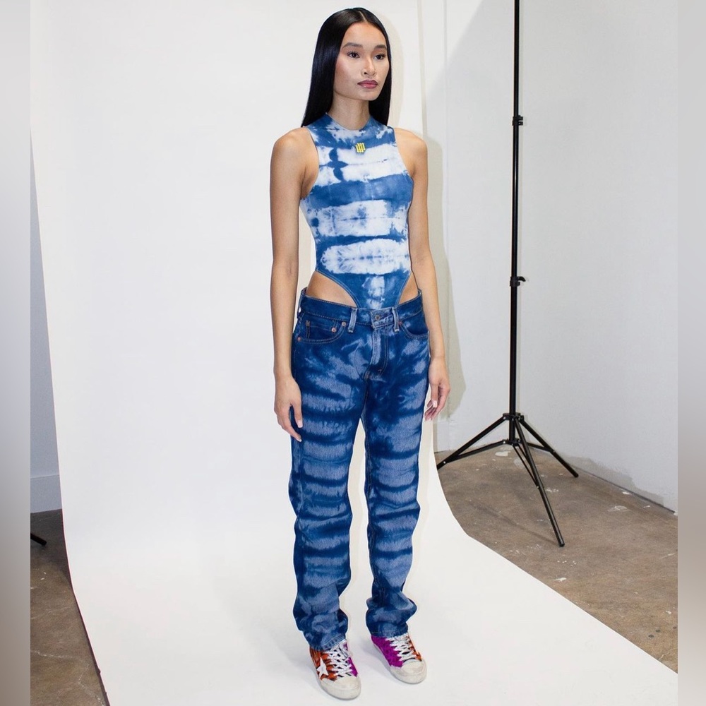MUSE BRAND Reworked Tie Dye BF Denim